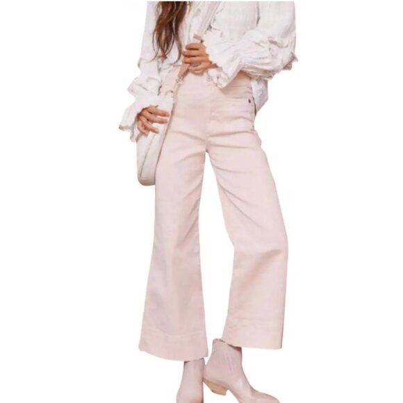 Maeve Denim - NEW Anthropologie Maeve Rosanna Ultra High-Rise Jeans 30P Blush Pink